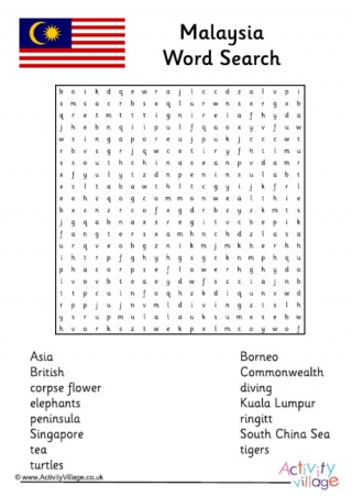 Malaysia Word Search