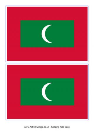 Maldives Flag Printable