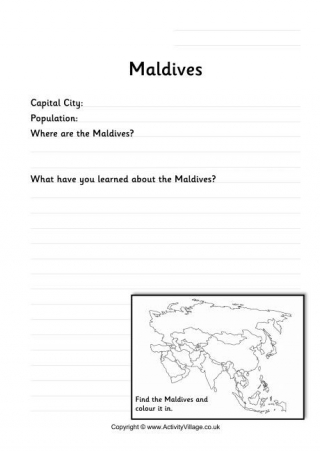 Maldives Worksheet