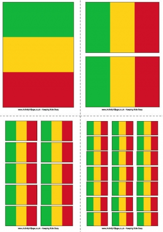 Mali Flag Printable
