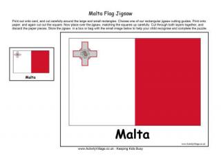 Malta Flag Jigsaw
