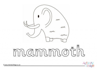 Mammoth Finger Tracing
