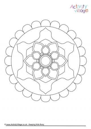 Mandala Colouring Page 4