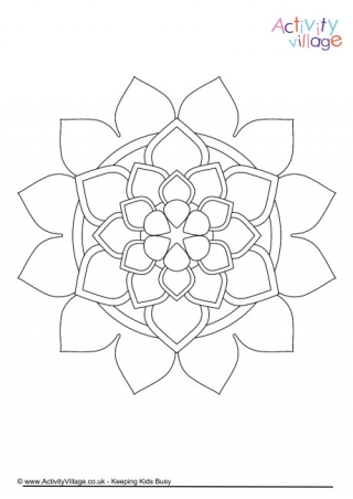 Mandala Colouring Page 5