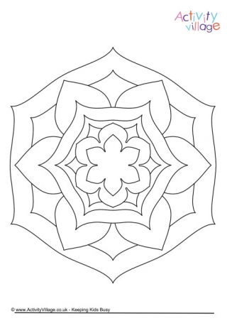 Mandala Colouring Page 6