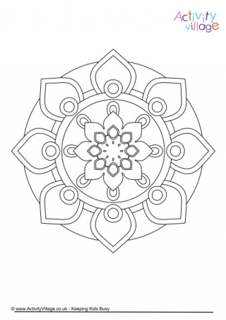 Mandala Colouring Page 8