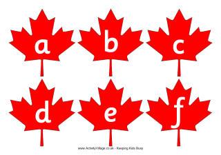 Maple Leaf Alphabet