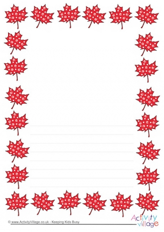Maple Leaf Border