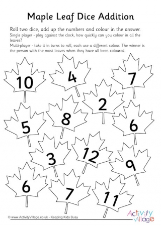 Maple Leaf Dice Addition