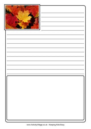 Maple Leaf Notebooking Page