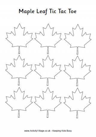 Maple Leaf Tic-Tac-Toe