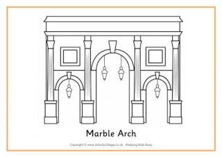 Marble Arch Colouring Page