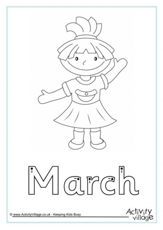 March Finger Tracing
