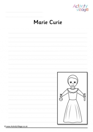 Marie Curie Writing Page