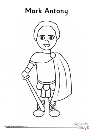 Mark Antony Colouring Page