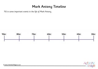 Mark Antony Timeline Worksheet