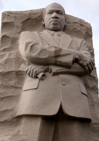 Martin Luther King Statue Poster 2