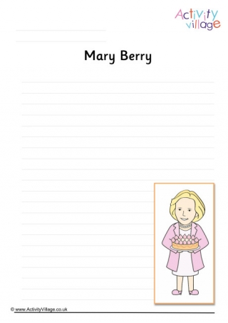Mary Berry Writing Page