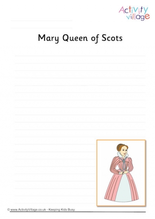 Mary Queen Of Scots Writing Page