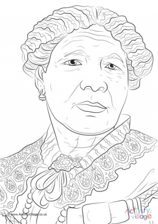 Mary Seacole Colouring Page 2
