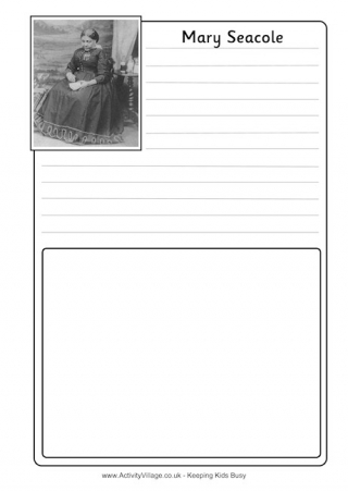 Mary Seacole Notebooking Page