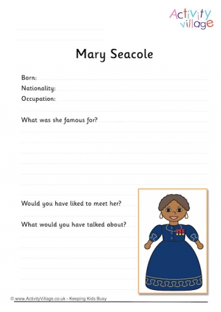 Mary Seacole Worksheet