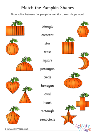 Match the Pumpkin Shapes 3