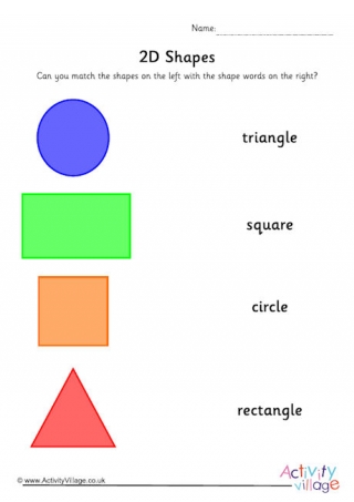 Match the Shapes Worksheet