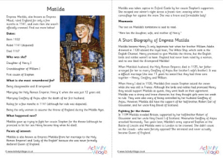 Matilda Fact Sheet