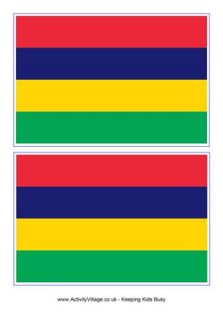 Mauritius Flag Printable
