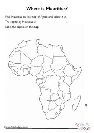 Mauritius Location Worksheet