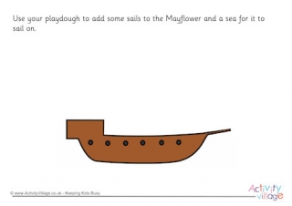 Mayflower Playdough Mat