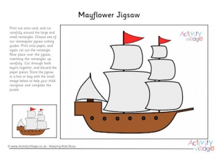 Mayflower Printable Jigsaw