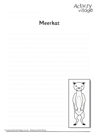 Meerkat Writing Page