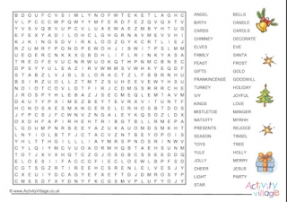 Mega Christmas Word Search