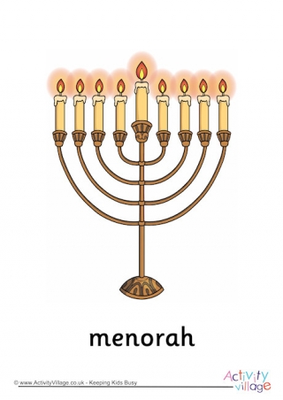 Menorah Poster