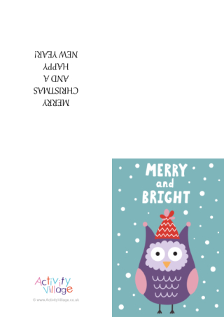 Merry And Bright Christmas Card