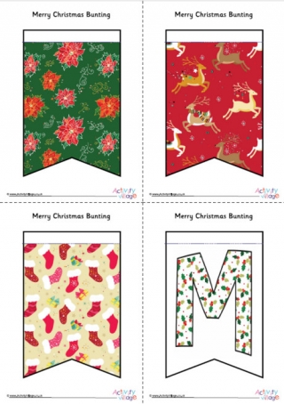 Merry Christmas Bunting 2