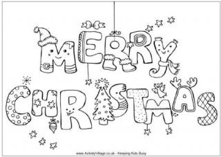 Christmas Colouring Pages for Older Kids and Adults