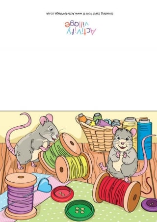 Mice Scene Card