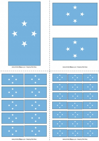 Micronesia Flag Printable