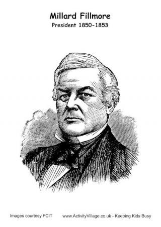  Millard Fillmore Colouring Page