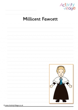 Millicent Fawcett Writing Page