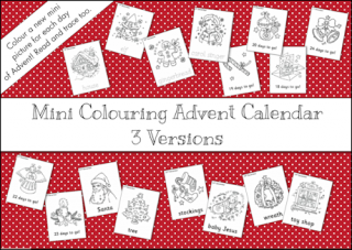 Mini Colouring Advent Calendar