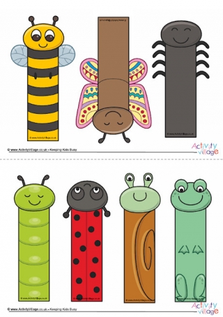 Minibeast Bookmarks 2