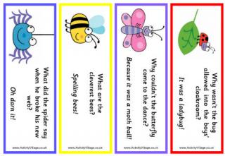 Minibeast Bookmarks - Jokes