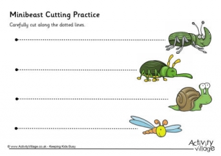 Minibeast Cutting Practice