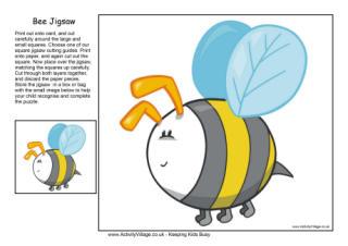 Printable minibeast jigsaws for kids