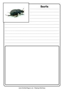 Minibeast Notebooking Pages