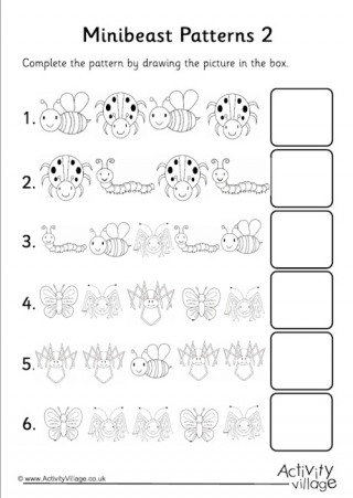 Minibeast Patterns 2